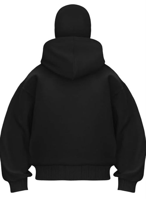 Balaclava Hoodie – Ninja Hoddie Double Hooded Zip-Up Windproof Sweatshirt with Built-In Warm Mask