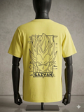 Saiyan Anime Graphic Printed Oversized T-Shirt for Men